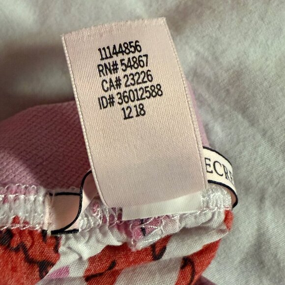 Victoria’s Secret Cotton Pajama Pants Women’s Large Love Lips Print EUC - Picture 9 of 9